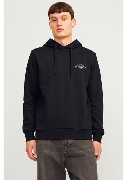 Jjferris Pamuk Karışımlı Regular Fit Kapüşonlu Sweat Erkek Sweat 12256838