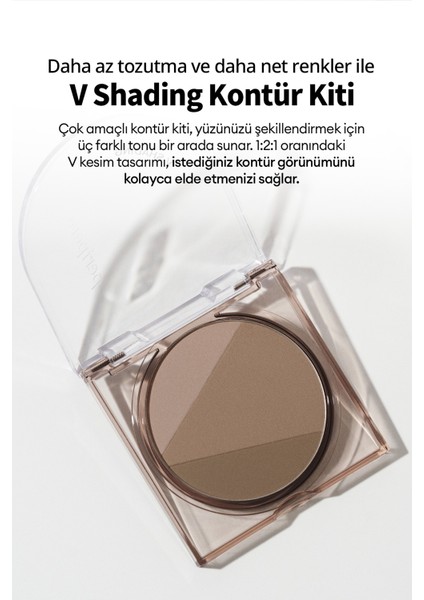 Doğal Görünüm Sunan 3’lü Kontür Kiti PERIPERA V Shading (003 Grayish Cool) fiyatları