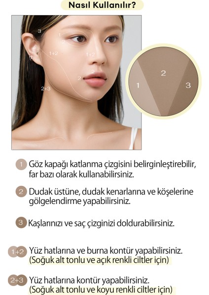 Doğal Görünüm Sunan 3’lü Kontür Kiti PERIPERA V Shading (003 Grayish Cool) fırsatları
