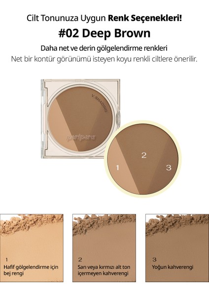 Doğal Görünüm Sunan 3’Lü Kontür Kiti V Shading (002 Deep Brown) modelleri