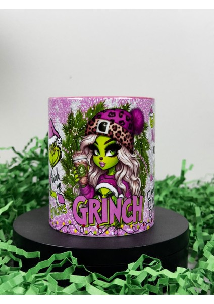 Yeni Yıl ( Yılbaşı ) Grinch Tasarımlı Kupa