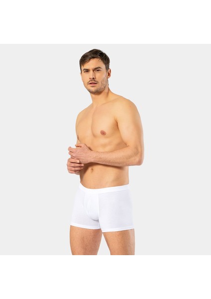Erkek Likralı Boxer 1335/BEYAZ
