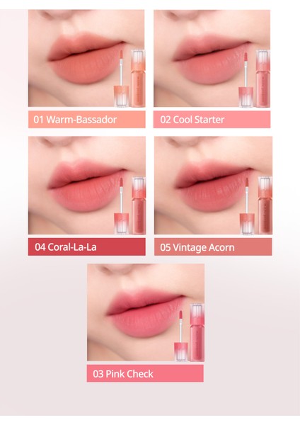 Gün Boyu Kalıcı Pürüzsüz Matlık Sunan Tint PERIPERA Over Blur Tint (007 Cooling Up Pink)