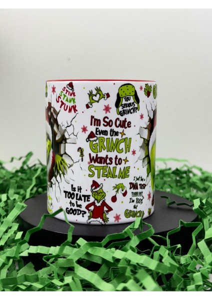 Yeni Yıl ( Yılbaşı ) Grinch Tasarımlı Kupa modelleri