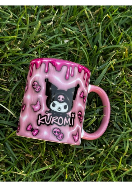 Kuromi 3D Baskı Efektli Kupa