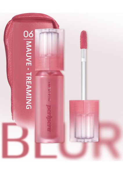 Gün Boyu Kalıcı Pürüzsüz Matlık Sunan Tint PERIPERA Over Blur Tint (006 Mauve-Treaming)