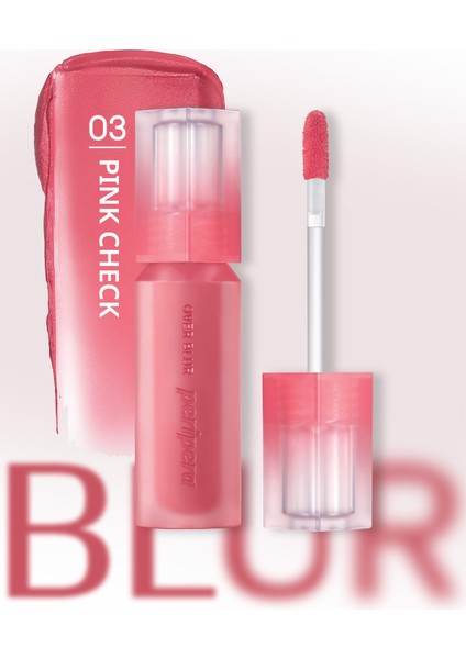 Gün Boyu Kalıcı Pürüzsüz Matlık Sunan Tint PERIPERA Over Blur Tint (003 Pink Check)