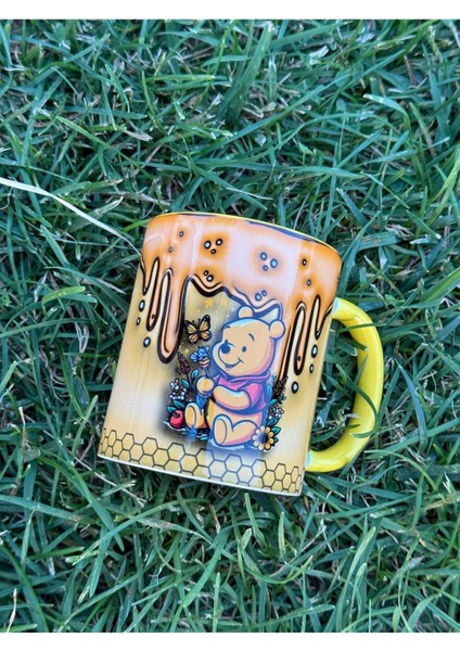 Winnie 3D Baskı Efektli Kupa
