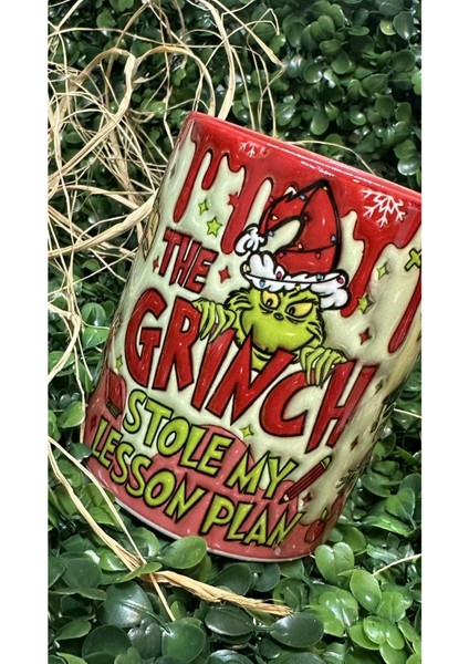Grinch The Stole My Lesson Plan Christmas ( Yılbaşı ) Kupa modelleri