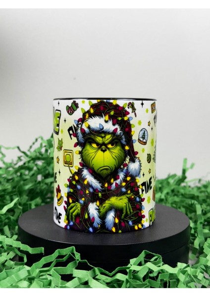Yeni Yıl ( Yılbaşı ) Grinch Tasarımlı Kupa