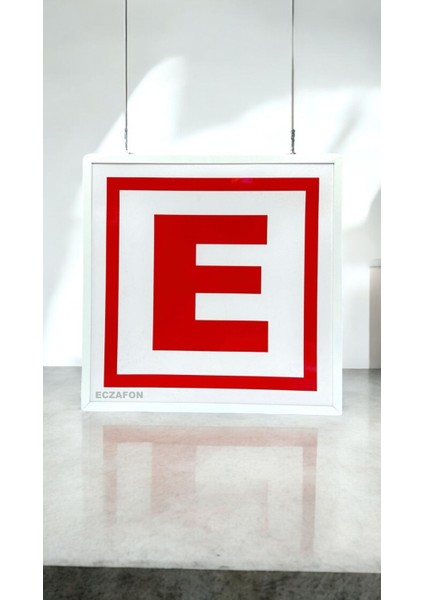 Eczane E Logo Yeni Nesil 60x60cm