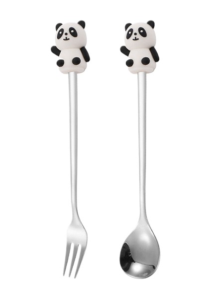 Q Karikatür Sofra Kedi Pençe Kaşık Sevimli Tatlı Kaşık Paslanmaz Çelik Kaşık Bebek Tatlı Meyve Çatal (Yurt Dışından)