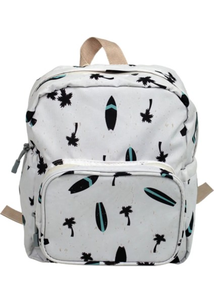 Surf Tahtası Tasarımlı Unisex Çocuk Sırt Çantası
