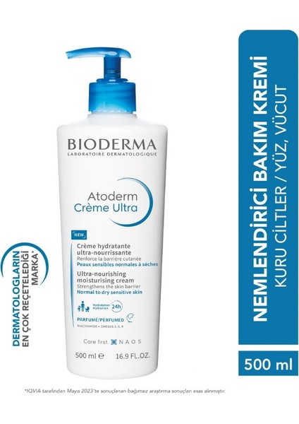 Atoderm Cream Ultra Normal ve Kuru Ciltler İçin Nemlendirici Yüz, Vücut Bakım Kremi 500 ml + 200 ml