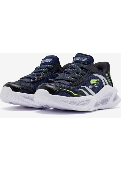 Skechers Meteor-Lights - Brisk-Beams Büyük Erkek Çocuk Lacivert Işıklı Spor Ayakkabı 403848L Nvbk