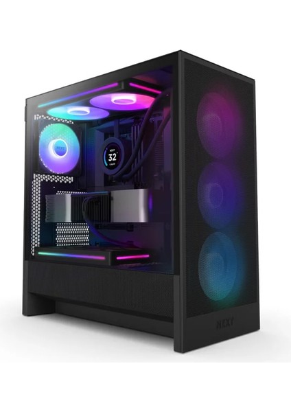 H5 Flow Rgb 2024 CC-H52FB-R1 F360 Rgb Fanlı Atx Siyah Bilgisayar Kasası