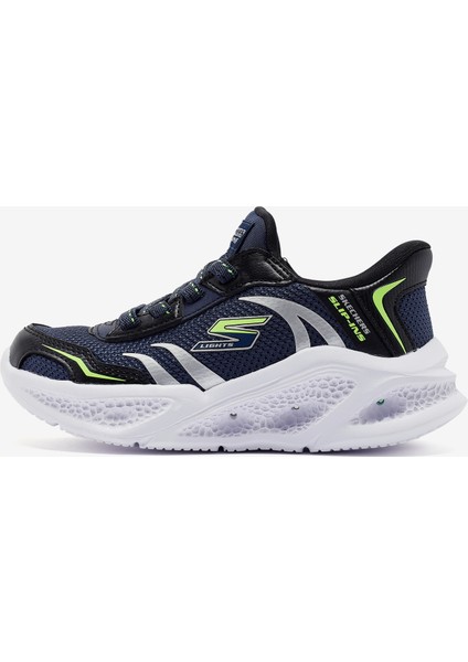 Skechers Meteor-Lights - Brisk-Beams Büyük Erkek Çocuk Lacivert Işıklı Spor Ayakkabı 403848L Nvbk