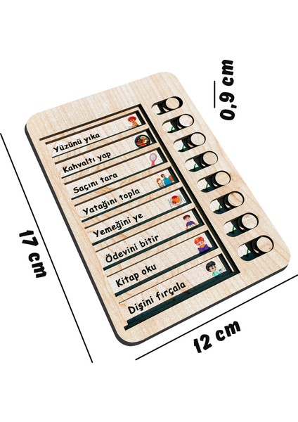 Oyuncak | Çocuklar Için Günlük Rutin ve Sorumluluk Bilinci Panosu