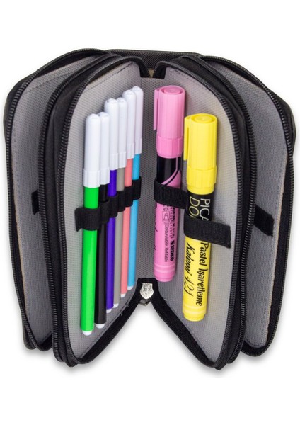 Kalem Kutusu Motorsiklet M1000 Orginazer Üç Bölmeli Vegan Deri (Kalemlik) fırsatları