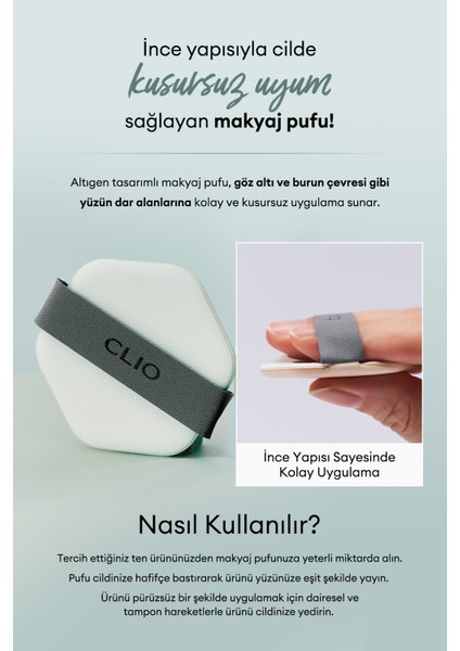 Altıgen Şekliyle Kolay Uygulama Sağlayan Makyaj Pufu - Kill Cover Skin Fixer Cushion Puff