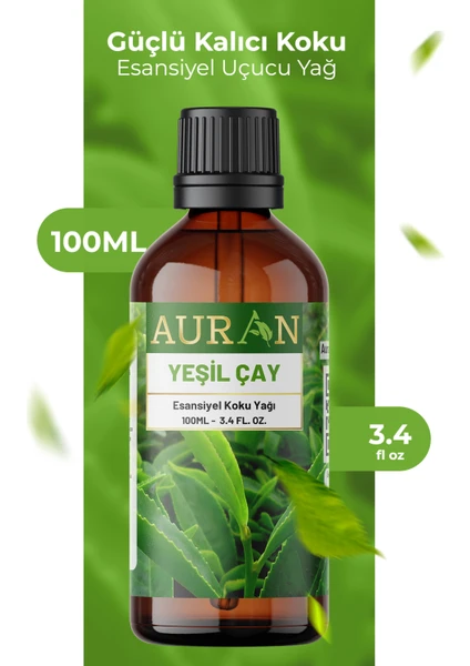 Yeşil Çay Esansiyel Uçucu Koku Yağı Difüzör Esansı Buhurdanlık Yağı Aromaterapi Yağı 100ml