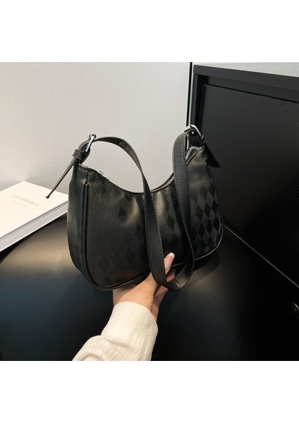 Kadınlar Için Yeni Koltuk Altı Yarım Ay Çantası, Sade Omuz Çantası, Üst Düzey Baget Çanta, Niş Tasarım Hilal Çanta (Yurt Dışından)