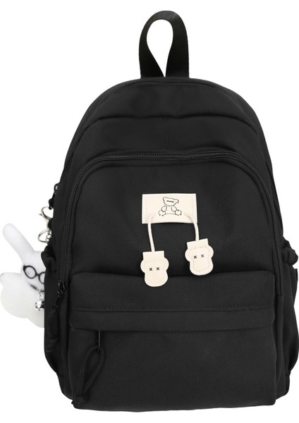 Yeni Öğrenci Sırt Çantası Kore Versiyonu Kampüs Ins Okul Çantası Kadın Düz Renk Küçük Taze Yüksek Görünümlü Küçük Sırt Çantası (Yurt Dışından)