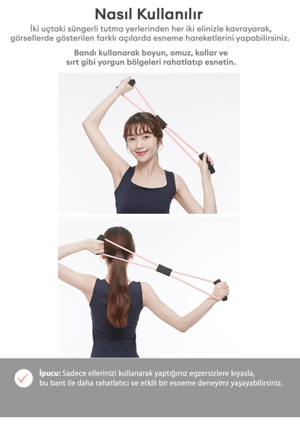 Esnek Direnç Bandı A'PIEU Flexible Stretch Band modelleri