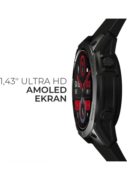 Stratos 3 - Abyss Black 1.43" AMOLED, 100+ Spor Modu, GPS Destekli Akıllı Saat fırsatları