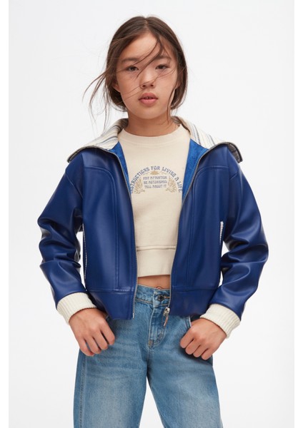 37802 Kız Çocuk Indigo Azul Ceket