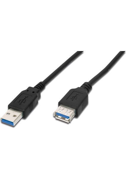 Digitus AK-300203-030-S 3 mt USB 3.0 To USB 3.0 Erkek-Dişi AWG28 2x Zırhlı USB 3.0 Uzatma Kablosu