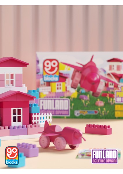 Go Toys Funland 100 Parça Yapı Blok Seti Yapı Oyuncakları