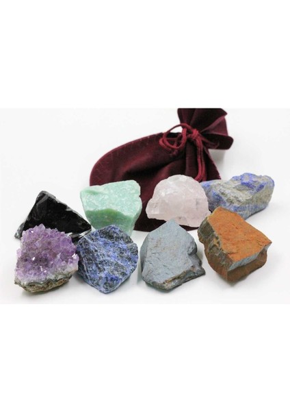 Tekno Trust Doğal Taş Işlenmemiş Doğal Taş Ham Kütle 8'li Set 35/50 gr fiyatları