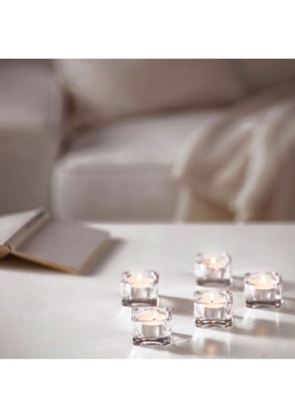 Glimma Tealight Mum Beyaz Beyaz Kokusuz 100 fiyatları
