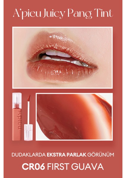 MISSHA Pürüzsüz Görünüm Sunan Gün Boyu Kalıcı Tint A'PIEU Juicy Pang Tint (CR06 First Guava) fiyatları