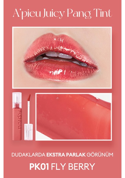 Pürüzsüz Görünüm Sunan Gün Boyu Kalıcı Tint A'PIEU Juicy Pang Tint (PK01 Fly Berry)