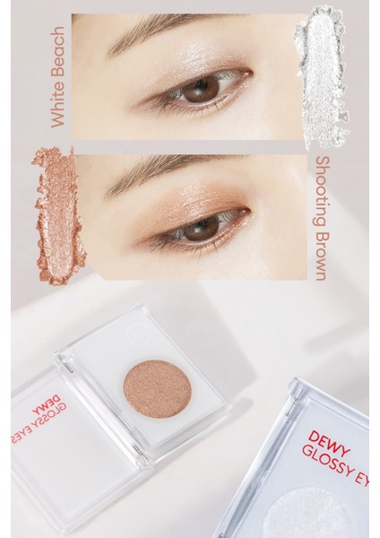 Parlak ve Işıltılı Görünüm Sunan Göz Farı M Dewy Glossy Eyes (Shooting Brown)