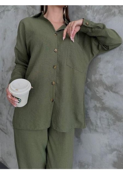 Pera Keten Gömlekli Ikili Set Takım 10277 fiyatları