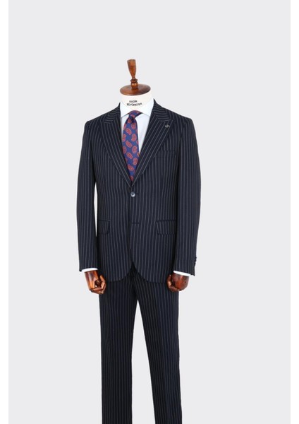 Kırlangıç Yaka Iki Düğmeli Erkek Takım ELBISE-KAX1330S fiyatları