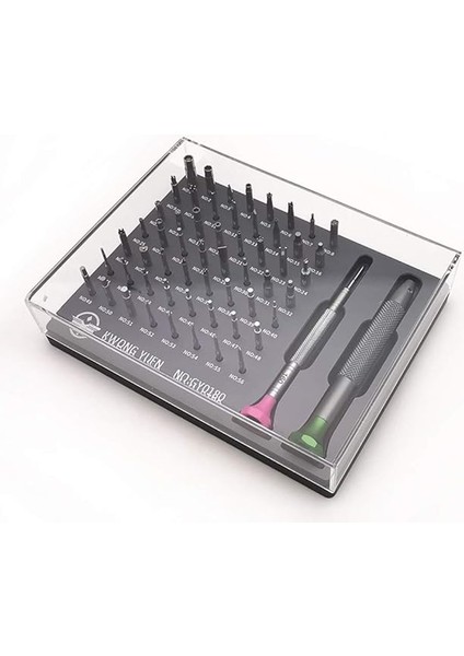 GY0180 Kwong Yuen 56 Parça Paslanmaz Çelik Saatçi Için Özel Tornavida Seti modelleri