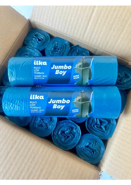 Ilka Extra Jumbo Boy Rulo Çöp Torbası 80x110 Gr 20 Adet