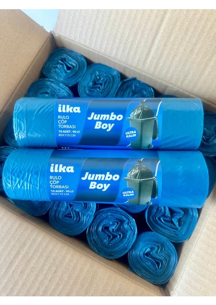 Ilka Extra Jumbo Boy Rulo Çöp Torbası 80x110 Gr 20 Adet