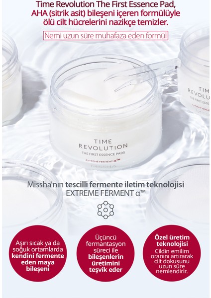 Fermente İçeriklere Sahip Ped Time Revolution The First Essence Pad