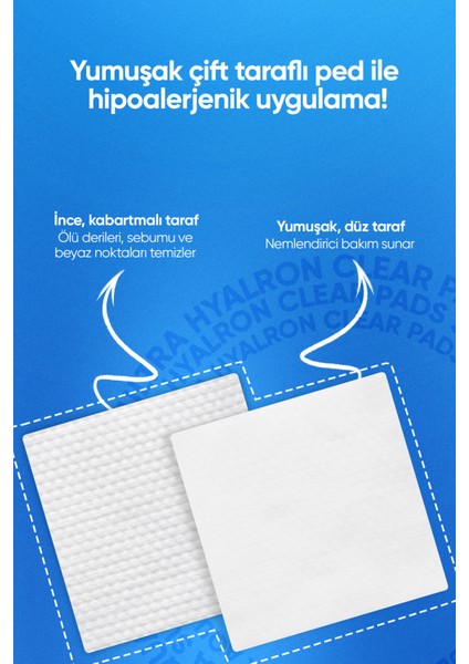 Peeling Etkili Nemlendirici Cilt Bakım Pedi - Missha Super Aqua Ultra Hyalron Clear Pads