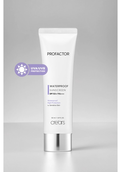 Suya Dayanıklı Ağırlık Yapmayan Güneş Kremi Cre'ars Profactor Waterproof Sunscreen SPF50+/PA++++