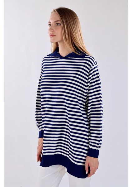 5345 Çizgi Polo Yaka Kazak Laci fiyatları