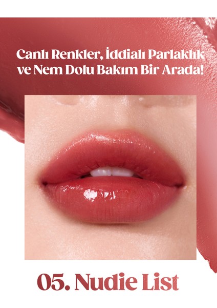 Yoğun Nemlendirme Sunan Vegan Dudak Balmı PERIPERA Ink Mood Glowy Balm (6 Rose in True) (Hip Gray)