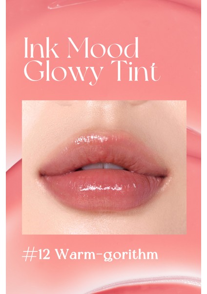 Kalıcı, Pigmentli, Parlak Bitişli Tint PERIPERA Ink Mood Glowy Tint 12 Warm-Gorithm (Peritage)