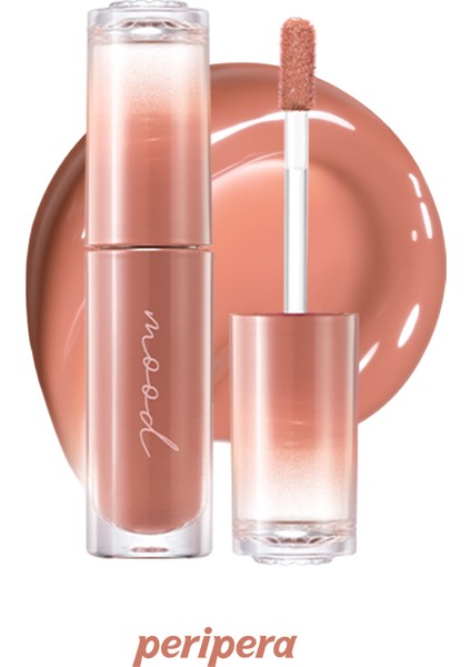 Kalıcı, Pigmentli, Parlak Bitişli Tint PERIPERA Ink Mood Glowy Tint 18 Nude Area (Honey K-Ookie)