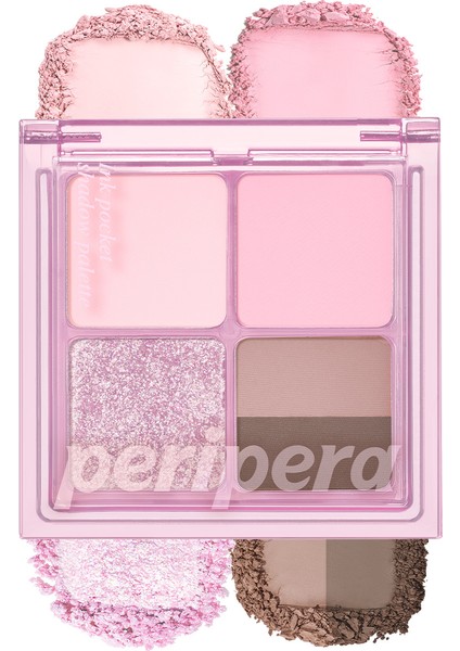 Mat, Parıltılı Tonlarda 5'li Far Paleti PERIPERA Ink Pocket Shadow Palette (02 Cool Summer Vibe)